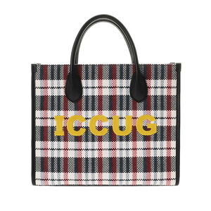 Gucci Embroidered Tote Bag Multicolor Canvas Leather